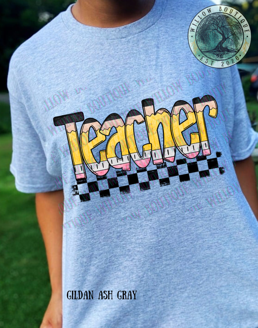 Pencil Teacher Tee