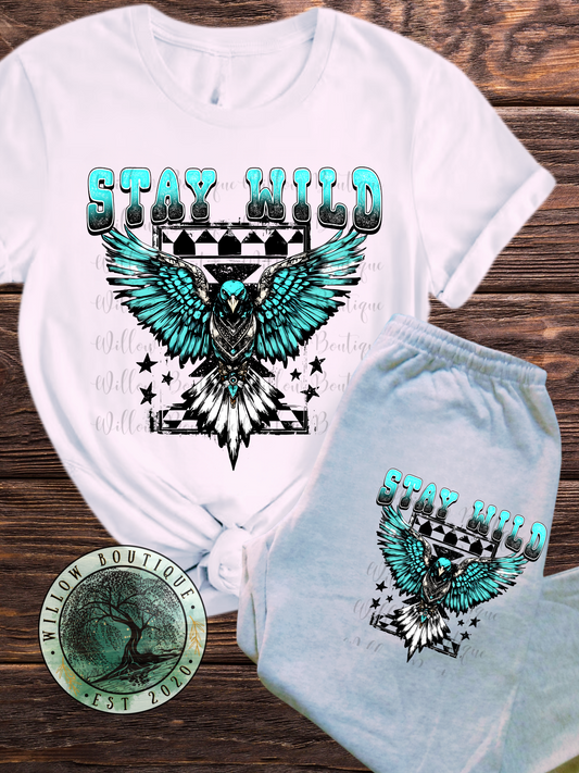 Stay Wild Tee & Sweats Set