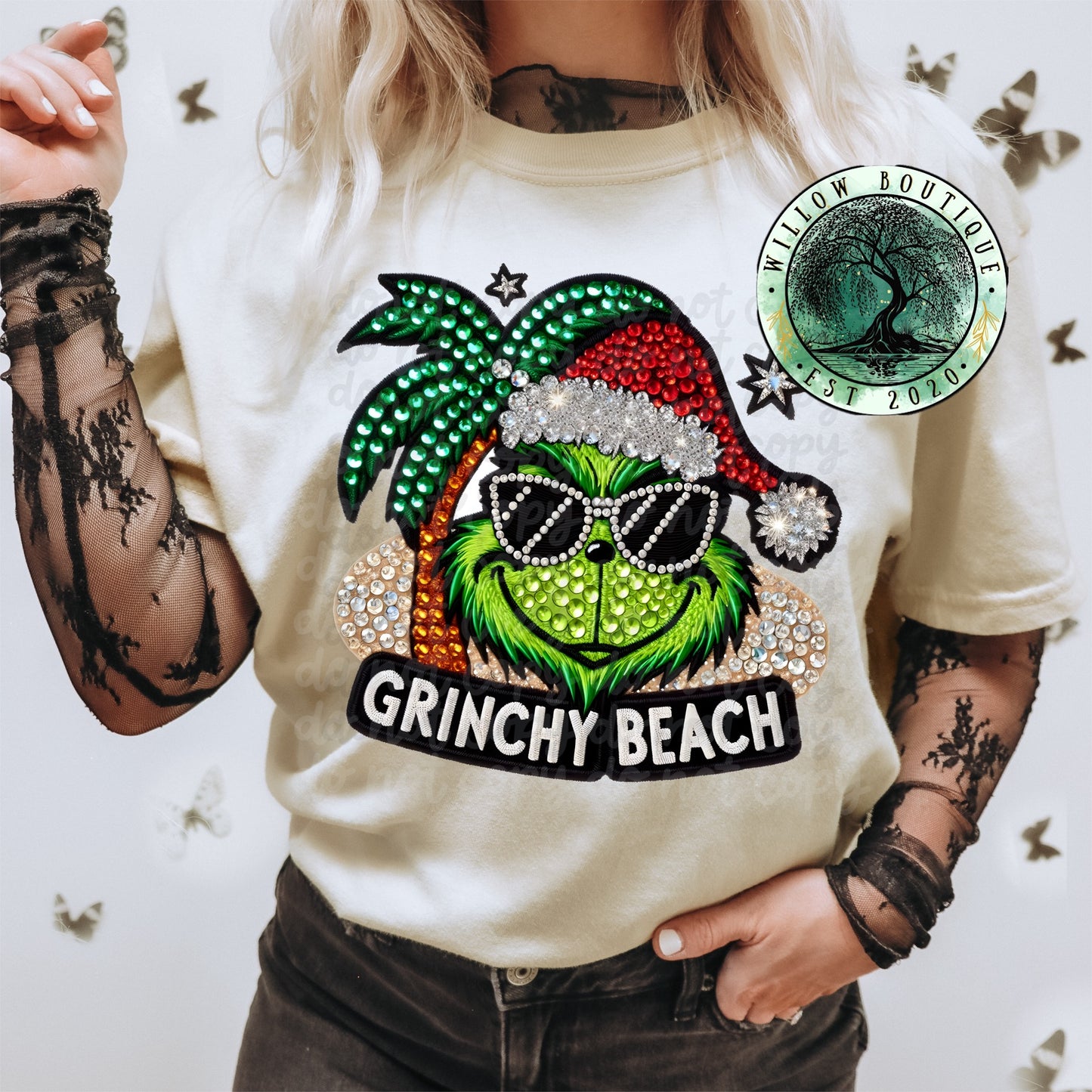 Grinchy Beach Tee