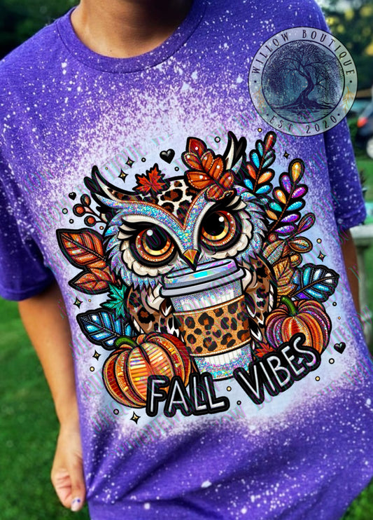 Fall Vibes Owl Tee