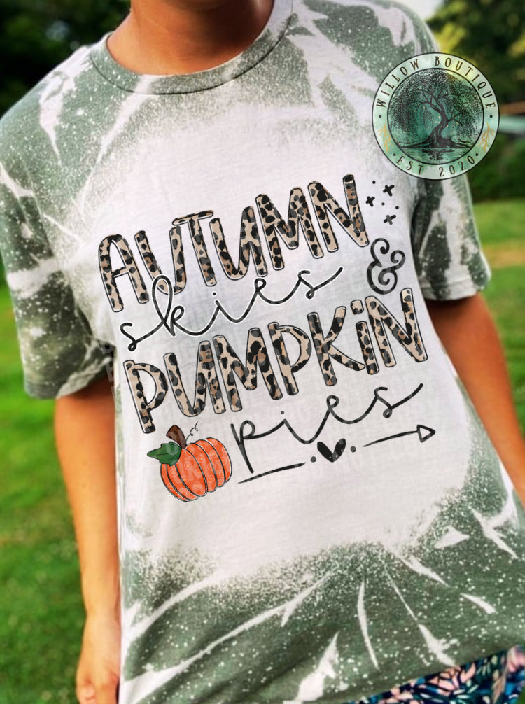 Autumn Skies Pumpkin Pies Tee