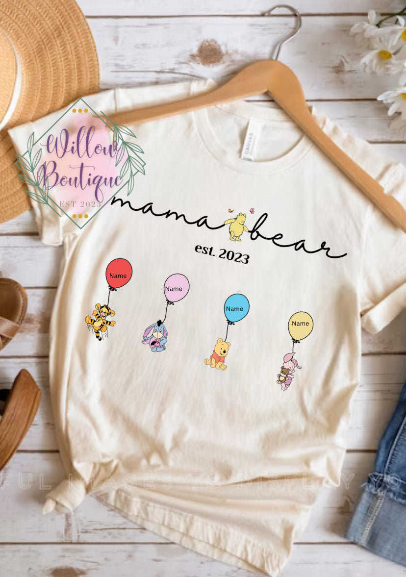 Personalized Mama Bear Tee