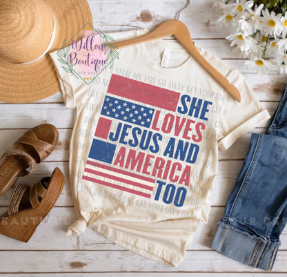 She Loves Jesus and America Too