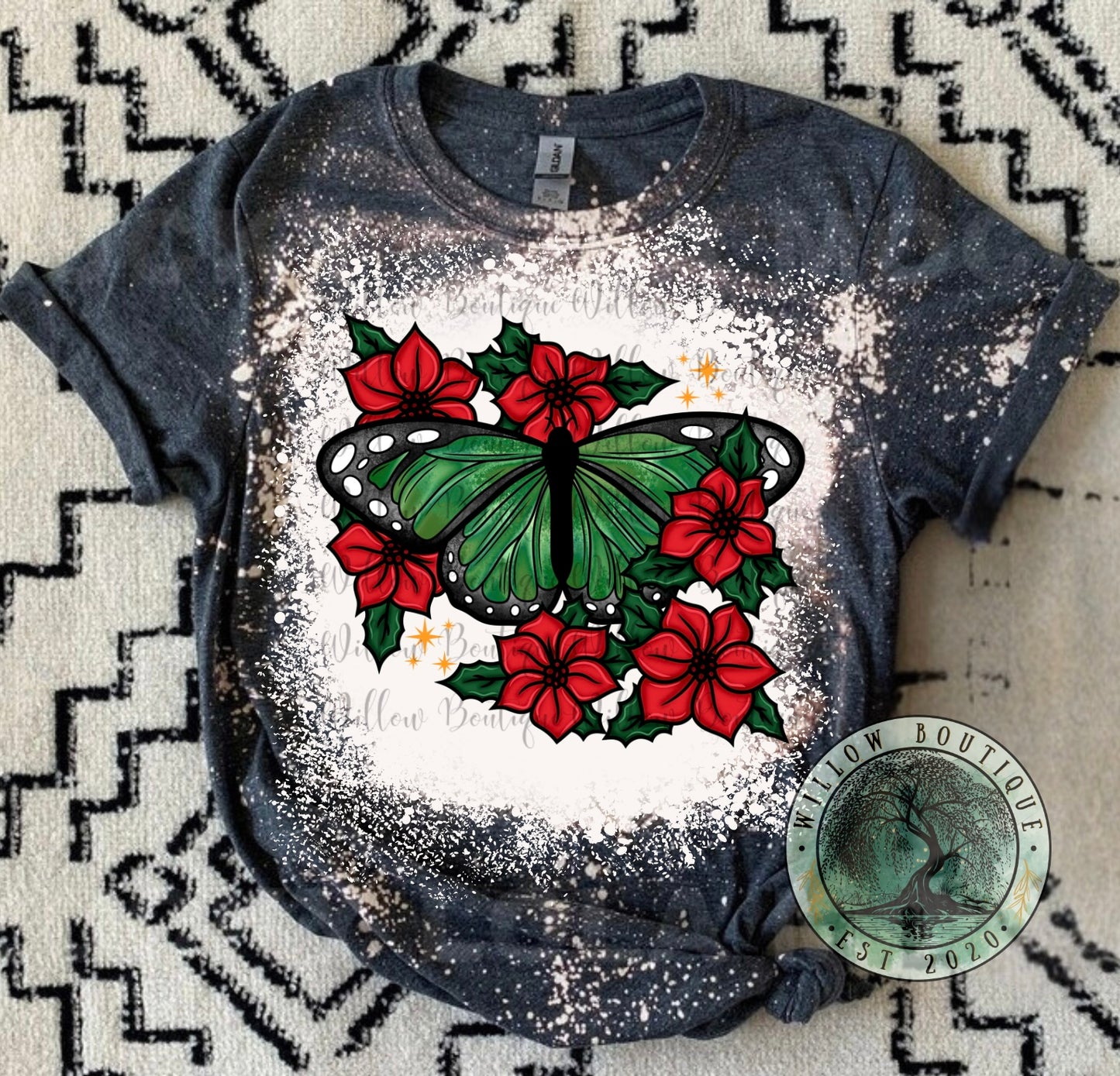 Christmas Butterfly Tee