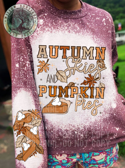 Autumn Skies and Pumpkin Pies Sweatshirt