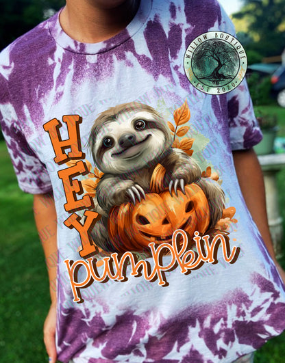 Hey Pumpkin Sloth Tee