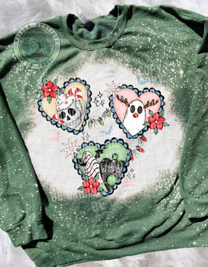 Seasons Creepings Hearts Sweatshirt