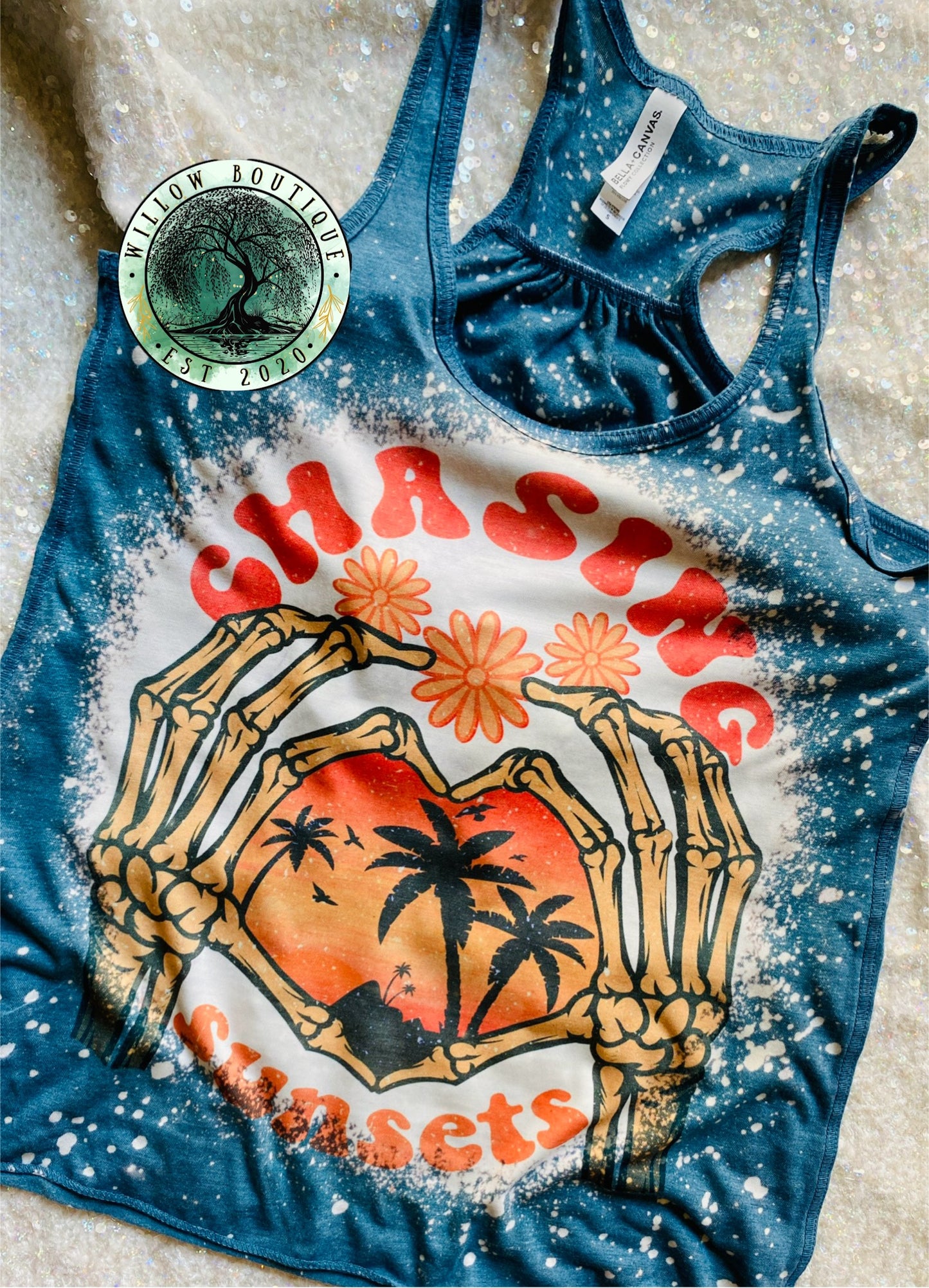 Chasing Sunsets Flowy Tank