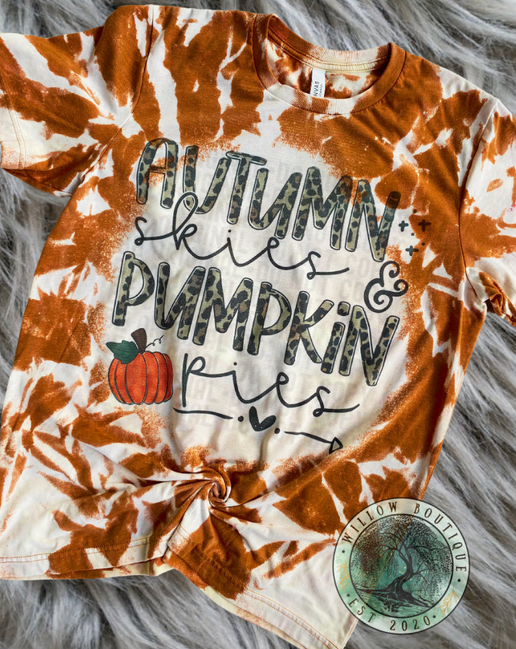 Autumn Skies Pumpkin Pies Tee