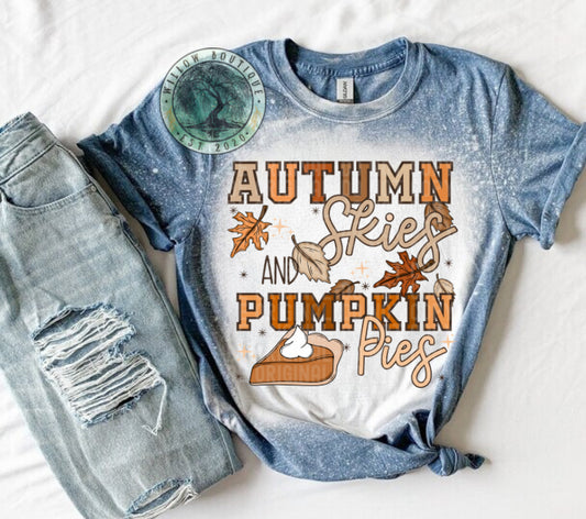 Autumn Skies and Pumpkin Pies Tee