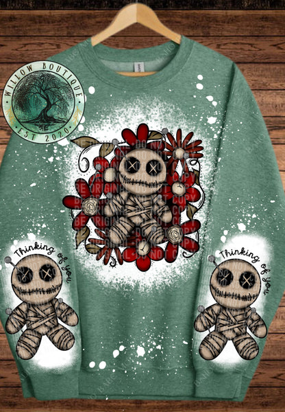 Thinking of You VooDoo Doll Sweatshirt