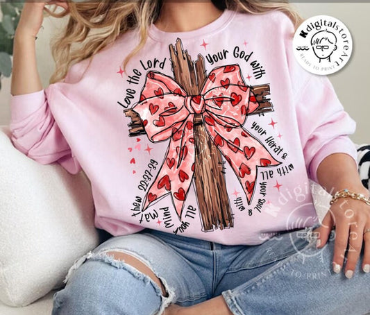 Matthew 22 Valentines Cross Sweat