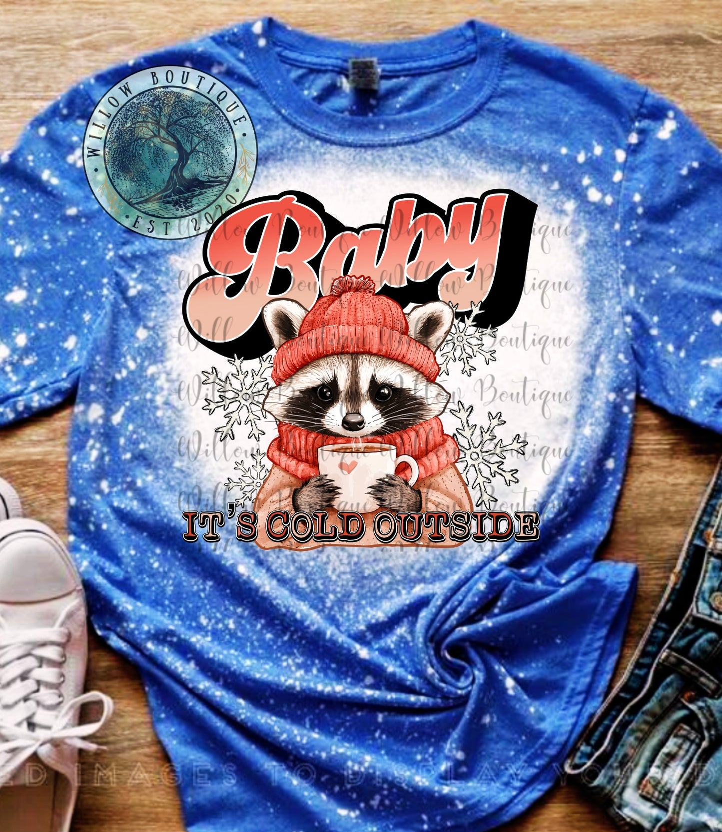 Cold Outside Raccoon Tee