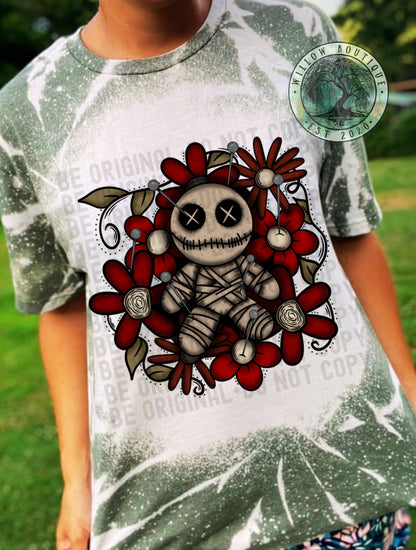 Floral Voodoo Doll Tee