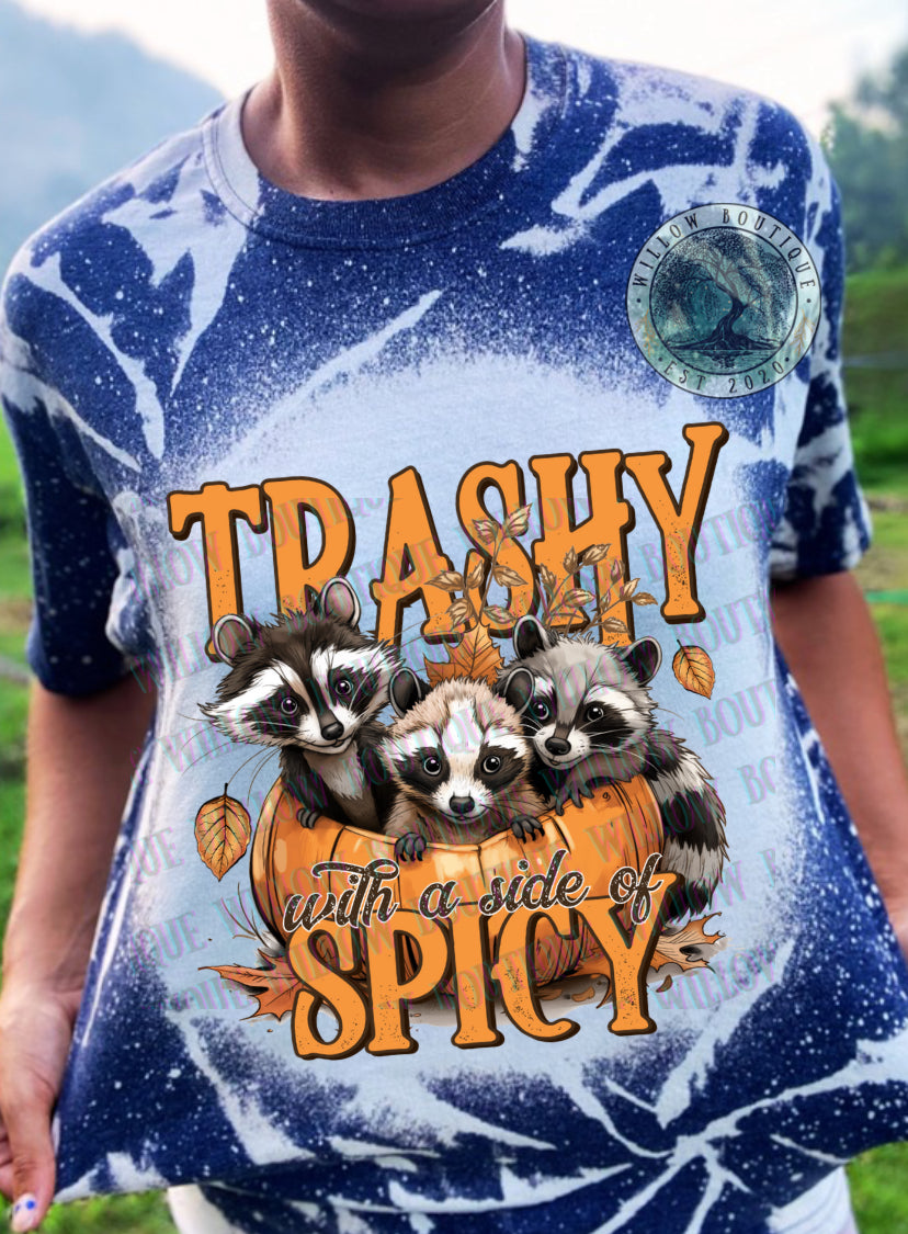 Trashy and Spicy Fall Raccoon Tee