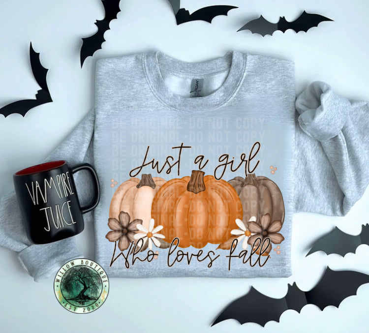 Just A Girl Who Loves Fall Sweatshirt