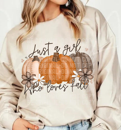 Just A Girl Who Loves Fall Sweatshirt