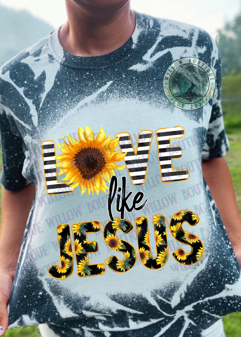 Love Like Jesus Sunflower Tee