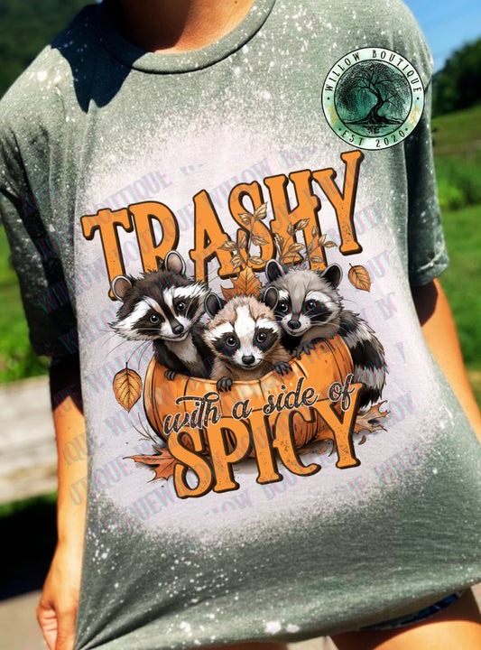 Trashy and Spicy Fall Raccoon Tee