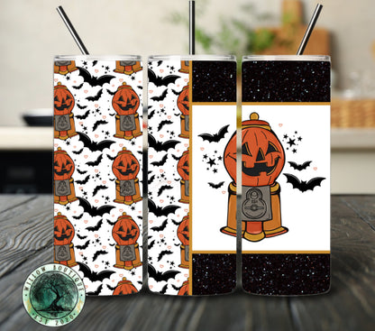 Blocked Pumpkin Gum Ball Tumbler