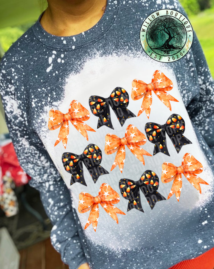 Candy Corn Coquette Sweatshirt