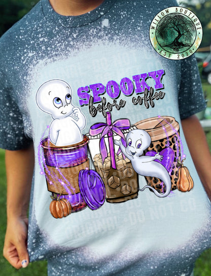 Spooky Before Coffee Tee