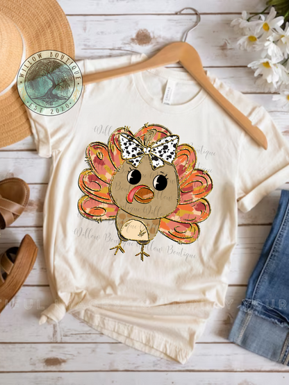 Faux Glitter Turkey Tee