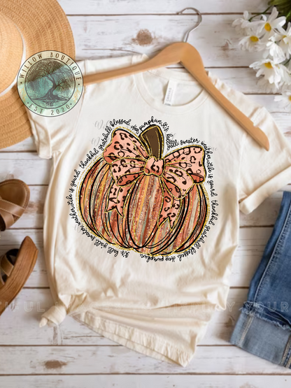 Life Is Gourd Glitter Pumpkin Tee