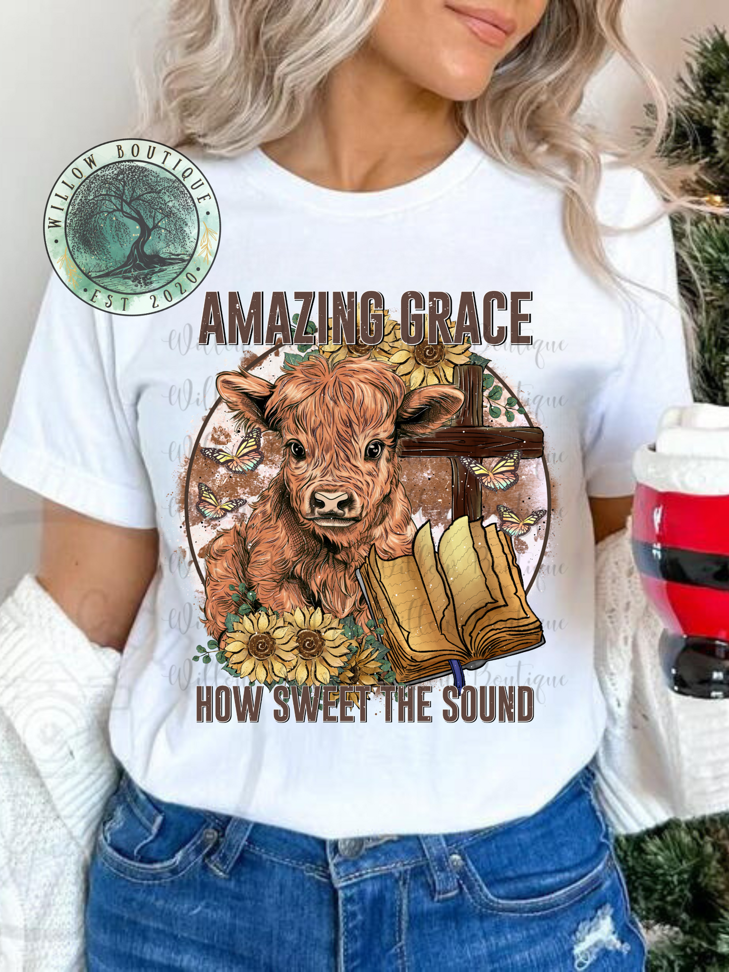 Amazing Grace Cow Tee