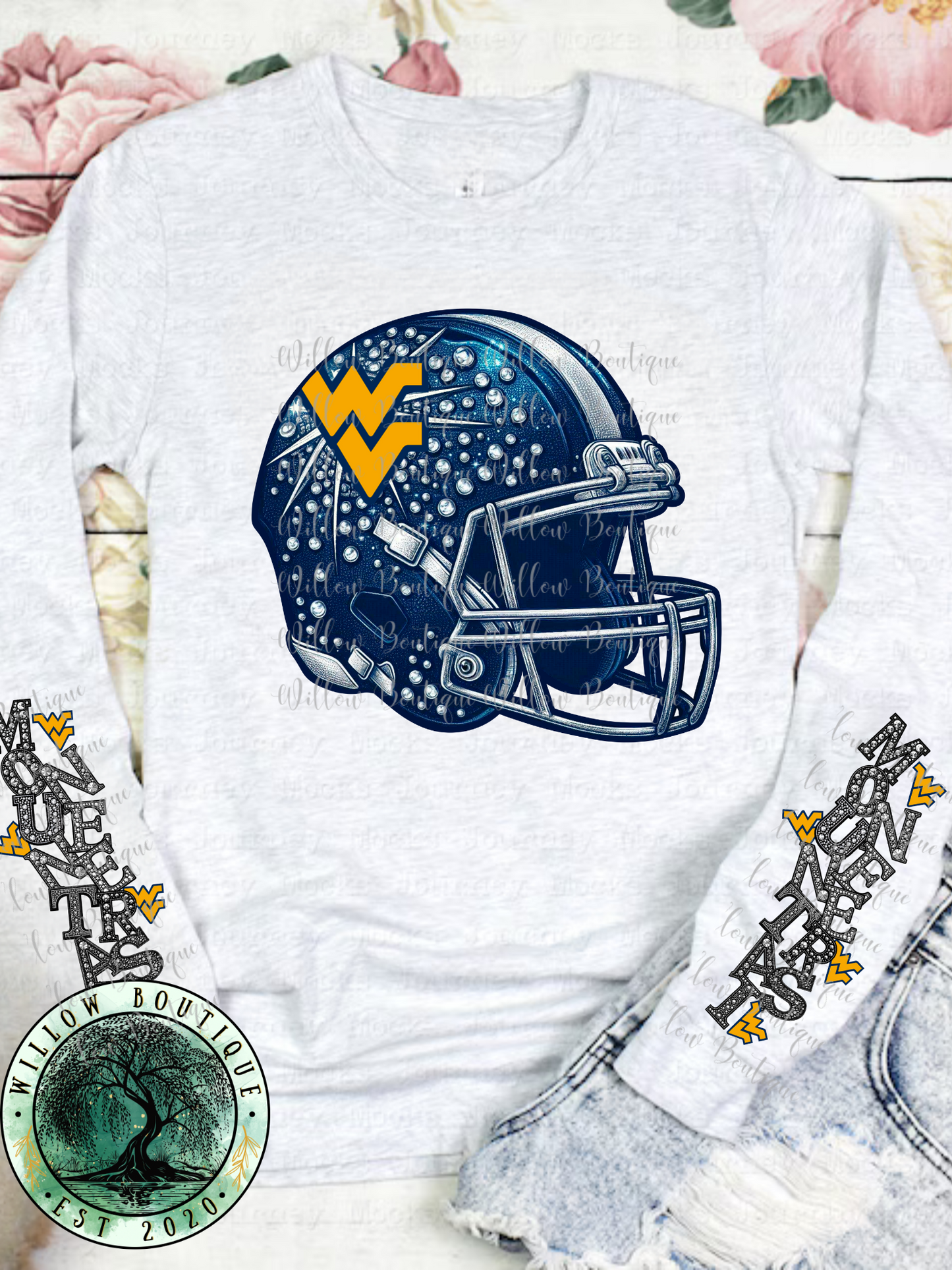 Mountaineer Football Long Sleeve Tee