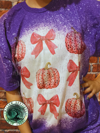 Pink Pumpkin Coquette Tee