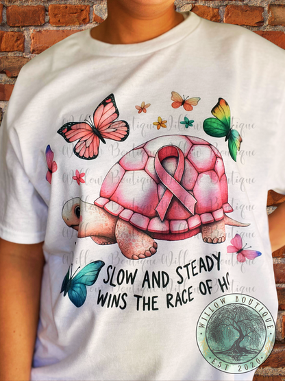 Breast Cancer Turtle Tee